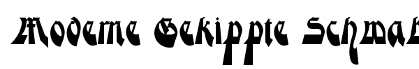 Moderne Gekippte Schwabacher font preview